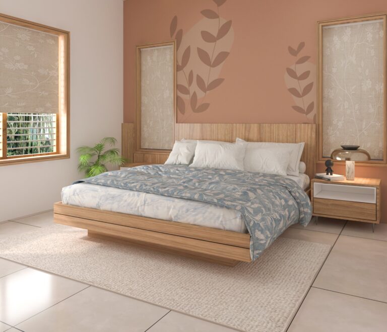 Affordable Luxury Interior Design in bekal by lavorofeliz interiors bangalore- bedroom design 2